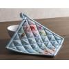 imageMaison dHermine Pot Holders 100 Cotton Set of 2 Pot Holders 8quot x 8quot with Loop Heat Resistant Grilling Microwave Barbeque Handling Hot Pans  Easter Decorations SpringSummer Lazy Summer Days04  Ibiza