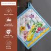 imageMaison dHermine Pot Holders 100 Cotton Set of 2 Pot Holders 8quot x 8quot with Loop Heat Resistant Grilling Microwave Barbeque Handling Hot Pans  Easter Decorations SpringSummer Lazy Summer Days05  Giverny