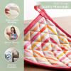 imageMaison dHermine Pot Holders 100 Cotton Set of 2 Pot Holders 8quot x 8quot with Loop Heat Resistant Grilling Microwave Barbeque Handling Hot Pans  Easter Decorations SpringSummer Lazy Summer Days19  Summer Maze