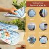imageMaison dHermine Pot Holders 100 Cotton Set of 2 Pot Holders 8quot x 8quot with Loop Heat Resistant Grilling Microwave Barbeque Handling Hot Pans  Easter Decorations SpringSummer Lazy Summer Days04  Ibiza
