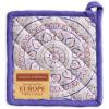 imageMaison dHermine Pot Holders 100 Cotton Set of 2 Pot Holders 8quot x 8quot with Loop Heat Resistant Grilling Microwave Barbeque Handling Hot Pans  Easter Decorations SpringSummer Easter Zest26  Mandala
