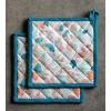 imageMaison dHermine Pot Holders 100 Cotton Set of 2 Pot Holders 8quot x 8quot with Loop Heat Resistant Grilling Microwave Barbeque Handling Hot Pans  Easter Decorations SpringSummer Lazy Summer Days11  Summer Picnic