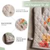 imageMaison dHermine Pot Holders 100 Cotton Set of 2 Pot Holders 8quot x 8quot with Loop Heat Resistant Grilling Microwave Barbeque Handling Hot Pans  Easter Decorations SpringSummer Lazy Summer Days09  Ibiza  Beige