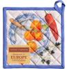imageMaison dHermine Pot Holders 100 Cotton Set of 2 Pot Holders 8quot x 8quot with Loop Heat Resistant Grilling Microwave Barbeque Handling Hot Pans  Easter Decorations SpringSummer Easter Zest06  Gourmand