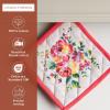 imageMaison dHermine Pot Holders 100 Cotton Set of 2 Pot Holders 8quot x 8quot with Loop Heat Resistant Grilling Microwave Barbeque Handling Hot Pans  Easter Decorations SpringSummer Lazy Summer Days20  Rose Garden