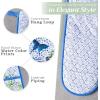 imageMaison dHermine Pot Holders 100 Cotton Set of 2 Pot Holders 8quot x 8quot with Loop Heat Resistant Grilling Microwave Barbeque Handling Hot Pans  Easter Decorations SpringSummer Lazy Summer Days07  Passiflora
