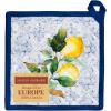 imageMaison dHermine Pot Holders 100 Cotton Set of 2 Pot Holders 8quot x 8quot with Loop Heat Resistant Grilling Microwave Barbeque Handling Hot Pans  Easter Decorations SpringSummer Easter Zest03  Citrus