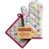 imageMaison dHermine Pot Holders 100 Cotton Set of 2 Pot Holders 8quot x 8quot with Loop Heat Resistant Grilling Microwave Barbeque Handling Hot Pans  Easter Decorations SpringSummer Easter Zest17  Jardin Dete  Fog