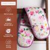 imageMaison dHermine Pot Holders 100 Cotton Set of 2 Pot Holders 8quot x 8quot with Loop Heat Resistant Grilling Microwave Barbeque Handling Hot Pans  Easter Decorations SpringSummer Easter Zest21  Pivoine