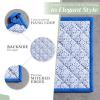 imageMaison dHermine Pot Holders 100 Cotton Set of 2 Pot Holders 8quot x 8quot with Loop Heat Resistant Grilling Microwave Barbeque Handling Hot Pans  Easter Decorations SpringSummer Easter Zest07  Passiflora