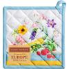 imageMaison dHermine Pot Holders 100 Cotton Set of 2 Pot Holders 8quot x 8quot with Loop Heat Resistant Grilling Microwave Barbeque Handling Hot Pans  Easter Decorations SpringSummer Easter Zest05  Giverny