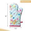 imageMaison dHermine Pot Holders 100 Cotton Set of 2 Pot Holders 8quot x 8quot with Loop Heat Resistant Grilling Microwave Barbeque Handling Hot Pans  Easter Decorations SpringSummer Lazy Summer Days13  Jardin Dete  Mint