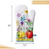 imageMaison dHermine Pot Holders 100 Cotton Set of 2 Pot Holders 8quot x 8quot with Loop Heat Resistant Grilling Microwave Barbeque Handling Hot Pans  Easter Decorations SpringSummer Lazy Summer Days05  Giverny