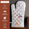 imageMaison dHermine Pot Holders 100 Cotton Set of 2 Pot Holders 8quot x 8quot with Loop Heat Resistant Grilling Microwave Barbeque Handling Hot Pans  Easter Decorations SpringSummer Easter Zest10  Meadow Florals  Beige