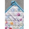 imageMaison dHermine Pot Holders 100 Cotton Set of 2 Pot Holders 8quot x 8quot with Loop Heat Resistant Grilling Microwave Barbeque Handling Hot Pans  Easter Decorations SpringSummer Easter Zest22  Flower in the Field