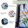 imageMaison dHermine Pot Holders 100 Cotton Set of 2 Pot Holders 8quot x 8quot with Loop Heat Resistant Grilling Microwave Barbeque Handling Hot Pans  Easter Decorations SpringSummer Lazy Summer Days07  Passiflora