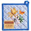 imageMaison dHermine Pot Holders 100 Cotton Set of 2 Pot Holders 8quot x 8quot with Loop Heat Resistant Grilling Microwave Barbeque Handling Hot Pans  Easter Decorations SpringSummer Lazy Summer Days07  Passiflora