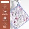 imageMaison dHermine Pot Holders 100 Cotton Set of 2 Pot Holders 8quot x 8quot with Loop Heat Resistant Grilling Microwave Barbeque Handling Hot Pans  Easter Decorations SpringSummer Easter Zest18  Summer Floral