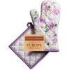 imageMaison dHermine Pot Holders 100 Cotton Set of 2 Pot Holders 8quot x 8quot with Loop Heat Resistant Grilling Microwave Barbeque Handling Hot Pans  Easter Decorations SpringSummer Easter Zest21  Pivoine