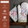 imageMaison dHermine Pot Holders 100 Cotton Set of 2 Pot Holders 8quot x 8quot with Loop Heat Resistant Grilling Microwave Barbeque Handling Hot Pans  Easter Decorations SpringSummer Lazy Summer Days15  Flying Birds