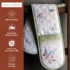 imageMaison dHermine Pot Holders 100 Cotton Set of 2 Pot Holders 8quot x 8quot with Loop Heat Resistant Grilling Microwave Barbeque Handling Hot Pans  Easter Decorations SpringSummer Lazy Summer Days15  Flying Birds