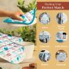 imageMaison dHermine Pot Holders 100 Cotton Set of 2 Pot Holders 8quot x 8quot with Loop Heat Resistant Grilling Microwave Barbeque Handling Hot Pans  Easter Decorations SpringSummer Lazy Summer Days11  Summer Picnic
