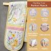 imageMaison dHermine Pot Holders 100 Cotton Set of 2 Pot Holders 8quot x 8quot with Loop Heat Resistant Grilling Microwave Barbeque Handling Hot Pans  Easter Decorations SpringSummer Lazy Summer Days24  Easter Zest