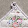 imageMaison dHermine Pot Holders 100 Cotton Set of 2 Pot Holders 8quot x 8quot with Loop Heat Resistant Grilling Microwave Barbeque Handling Hot Pans  Easter Decorations SpringSummer Easter Zest12  Champ De Mars