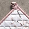 imageMaison dHermine Pot Holders 100 Cotton Set of 2 Pot Holders 8quot x 8quot with Loop Heat Resistant Grilling Microwave Barbeque Handling Hot Pans  Easter Decorations SpringSummer Easter Zest08  Meadow Florals  Brown