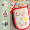 imageMaison dHermine Pot Holders 100 Cotton Set of 2 Pot Holders 8quot x 8quot with Loop Heat Resistant Grilling Microwave Barbeque Handling Hot Pans  Easter Decorations SpringSummer Lazy Summer Days17  Jardin Dete  Fog