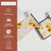 imageMaison dHermine Pot Holders 100 Cotton Set of 2 Pot Holders 8quot x 8quot with Loop Heat Resistant Grilling Microwave Barbeque Handling Hot Pans  Easter Decorations SpringSummer Easter Zest14  Candice