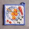 imageMaison dHermine Pot Holders 100 Cotton Set of 2 Pot Holders 8quot x 8quot with Loop Heat Resistant Grilling Microwave Barbeque Handling Hot Pans  Easter Decorations SpringSummer Lazy Summer Days06  Gourmand