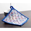 imageMaison dHermine Pot Holders 100 Cotton Set of 2 Pot Holders 8quot x 8quot with Loop Heat Resistant Grilling Microwave Barbeque Handling Hot Pans  Easter Decorations SpringSummer Lazy Summer Days16  Indian Floral