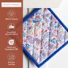 imageMaison dHermine Pot Holders 100 Cotton Set of 2 Pot Holders 8quot x 8quot with Loop Heat Resistant Grilling Microwave Barbeque Handling Hot Pans  Easter Decorations SpringSummer Lazy Summer Days16  Indian Floral