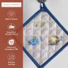 imageMaison dHermine Pot Holders 100 Cotton Set of 2 Pot Holders 8quot x 8quot with Loop Heat Resistant Grilling Microwave Barbeque Handling Hot Pans  Easter Decorations SpringSummer Easter Zest27  Poisson