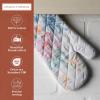 imageMaison dHermine Pot Holders 100 Cotton Set of 2 Pot Holders 8quot x 8quot with Loop Heat Resistant Grilling Microwave Barbeque Handling Hot Pans  Easter Decorations SpringSummer Easter Zest25  Paradise Island