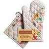 imageMaison dHermine Pot Holders 100 Cotton Set of 2 Pot Holders 8quot x 8quot with Loop Heat Resistant Grilling Microwave Barbeque Handling Hot Pans  Easter Decorations SpringSummer Lazy Summer Days09  Ibiza  Beige