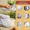 imageMaison dHermine Pot Holders 100 Cotton Set of 2 Pot Holders 8quot x 8quot with Loop Heat Resistant Grilling Microwave Barbeque Handling Hot Pans  Easter Decorations SpringSummer Lazy Summer Days15  Flying Birds
