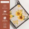 imageMaison dHermine Pot Holders 100 Cotton Set of 2 Pot Holders 8quot x 8quot with Loop Heat Resistant Grilling Microwave Barbeque Handling Hot Pans  Easter Decorations SpringSummer Easter Zest14  Candice