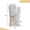 imageMaison dHermine Pot Holders 100 Cotton Set of 2 Pot Holders 8quot x 8quot with Loop Heat Resistant Grilling Microwave Barbeque Handling Hot Pans  Easter Decorations SpringSummer Lazy Summer Days10  Meadow Florals  Beige