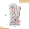 imageMaison dHermine Pot Holders 100 Cotton Set of 2 Pot Holders 8quot x 8quot with Loop Heat Resistant Grilling Microwave Barbeque Handling Hot Pans  Easter Decorations SpringSummer Lazy Summer Days12  Champ De Mars