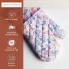imageMaison dHermine Pot Holders 100 Cotton Set of 2 Pot Holders 8quot x 8quot with Loop Heat Resistant Grilling Microwave Barbeque Handling Hot Pans  Easter Decorations SpringSummer Lazy Summer Days16  Indian Floral