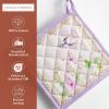 imageMaison dHermine Pot Holders 100 Cotton Set of 2 Pot Holders 8quot x 8quot with Loop Heat Resistant Grilling Microwave Barbeque Handling Hot Pans  Easter Decorations SpringSummer Easter Zest23  Magnolia Mornings