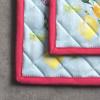 imageMaison dHermine Pot Holders 100 Cotton Set of 2 Pot Holders 8quot x 8quot with Loop Heat Resistant Grilling Microwave Barbeque Handling Hot Pans  Easter Decorations SpringSummer Easter Zest13  Jardin Dete  Mint