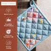 imageMaison dHermine Pot Holders 100 Cotton Set of 2 Pot Holders 8quot x 8quot with Loop Heat Resistant Grilling Microwave Barbeque Handling Hot Pans  Easter Decorations SpringSummer Lazy Summer Days04  Ibiza