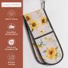 imageMaison dHermine Pot Holders 100 Cotton Set of 2 Pot Holders 8quot x 8quot with Loop Heat Resistant Grilling Microwave Barbeque Handling Hot Pans  Easter Decorations SpringSummer Easter Zest14  Candice