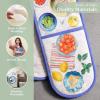 imageMaison dHermine Pot Holders 100 Cotton Set of 2 Pot Holders 8quot x 8quot with Loop Heat Resistant Grilling Microwave Barbeque Handling Hot Pans  Easter Decorations SpringSummer Lazy Summer Days06  Gourmand