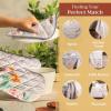 imageMaison dHermine Pot Holders 100 Cotton Set of 2 Pot Holders 8quot x 8quot with Loop Heat Resistant Grilling Microwave Barbeque Handling Hot Pans  Easter Decorations SpringSummer Lazy Summer Days09  Ibiza  Beige