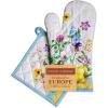 imageMaison dHermine Pot Holders 100 Cotton Set of 2 Pot Holders 8quot x 8quot with Loop Heat Resistant Grilling Microwave Barbeque Handling Hot Pans  Easter Decorations SpringSummer Easter Zest05  Giverny