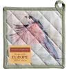 imageMaison dHermine Pot Holders 100 Cotton Set of 2 Pot Holders 8quot x 8quot with Loop Heat Resistant Grilling Microwave Barbeque Handling Hot Pans  Easter Decorations SpringSummer Lazy Summer Days15  Flying Birds